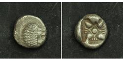 1 Diobol / 2 Obol Antigua Grecia (1100BC-330) Plata 