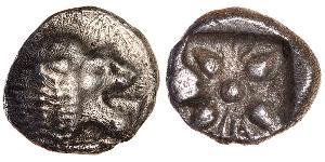 1 Diobol / 2 Obol Antigua Grecia (1100BC-330) Plata 