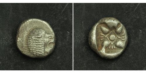 1 Diobol / 2 Obol Antigua Grecia (1100BC-330) Plata 