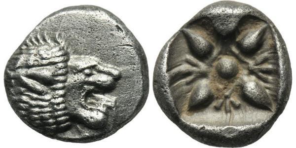 1 Diobol / 2 Obol Antigua Grecia (1100BC-330) Plata 