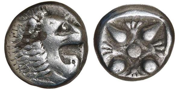 1 Diobol / 2 Obol Antigua Grecia (1100BC-330) Plata 