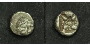 1 Diobol / 2 Obol Ancient Greece (1100BC-330) 銀 