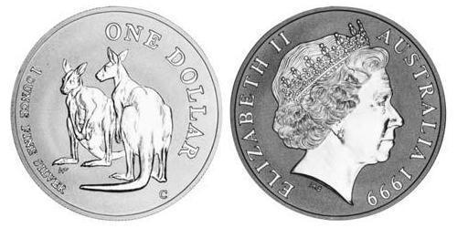 1 Dollar Australie (1939 - ) Argent Elizabeth II (1926-2022)