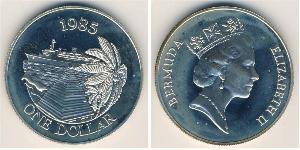 1 Dollar Bermudes Argent Elizabeth II (1926-2022)