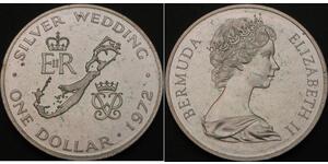 1 Dollar Bermudes Argent Elizabeth II (1926-2022)