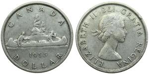 1 Dollar Canada Argent Elizabeth II (1926-2022)