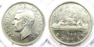 1 Dollar Canada Argent George VI (1895-1952)