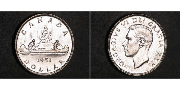 1 Dollar Canada Argent George VI (1895-1952)