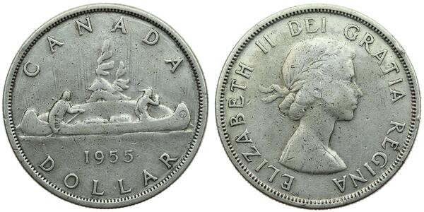 1 Dollar Canada Argent Elizabeth II (1926-2022)