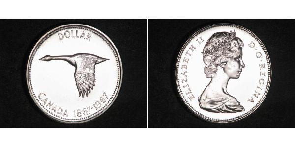 1 Dollar Canada Argent Elizabeth II (1926-2022)