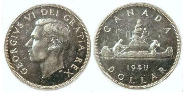 1 Dollar Canada Argent George VI (1895-1952)