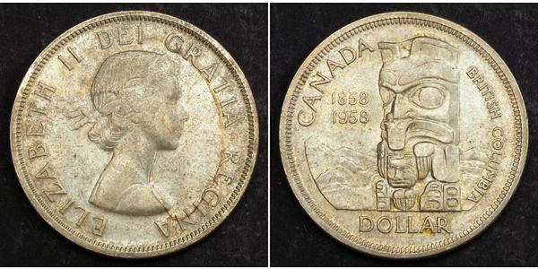 1 Dollar Canada Argent Elizabeth II (1926-2022)