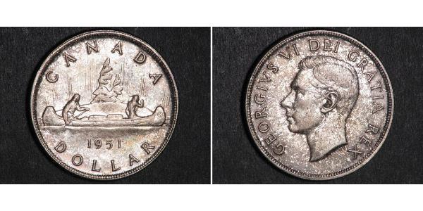 1 Dollar Canada Argent George VI (1895-1952)