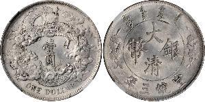 1 Dollar Chine Argent 