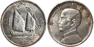 1 Dollar Chine Argent 