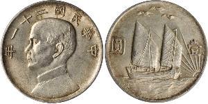 1 Dollar Chine Argent 