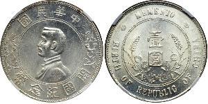 1 Dollar Chine Argent 