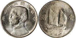 1 Dollar Chine Argent 