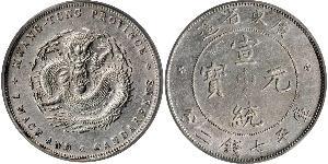 1 Dollar Chine Argent 