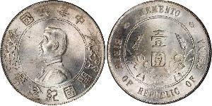 1 Dollar Chine Argent 
