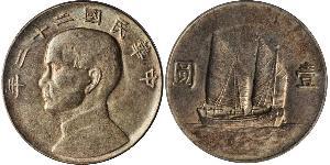 1 Dollar Chine Argent 