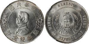 1 Dollar Chine Argent 