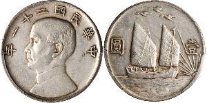 1 Dollar Chine Argent 