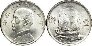 1 Dollar Chine Argent 