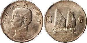 1 Dollar Chine Argent 