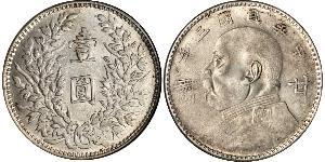 1 Dollar Chine Argent 