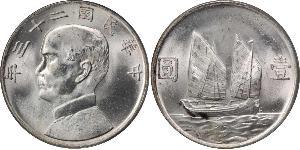 1 Dollar Chine Argent 