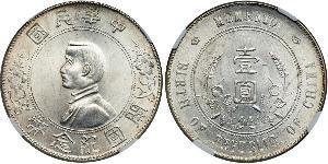 1 Dollar Chine Argent 