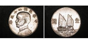 1 Dollar Chine Argent 