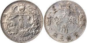 1 Dollar Chine Argent 