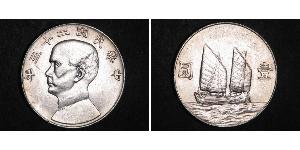 1 Dollar Chine Argent 