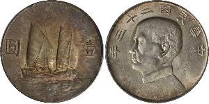 1 Dollar Chine Argent 