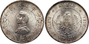 1 Dollar Chine Argent 