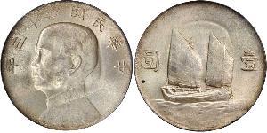 1 Dollar Chine Argent 