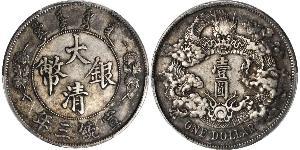 1 Dollar Chine Argent 