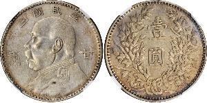 1 Dollar Chine Argent 