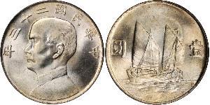 1 Dollar Chine Argent 