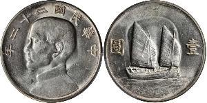 1 Dollar Chine Argent 