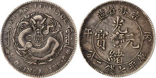 1 Dollar Chine Argent 