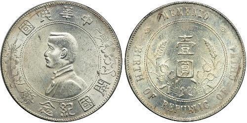 1 Dollar Chine Argent 