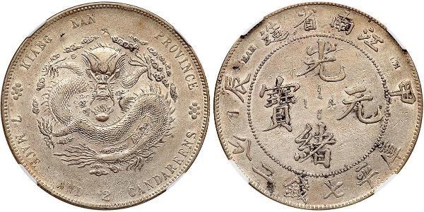 1 Dollar Chine Argent 