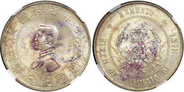 1 Dollar Chine Argent 
