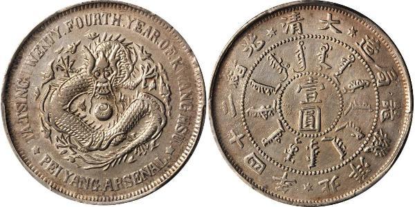 1 Dollar Chine Argent 