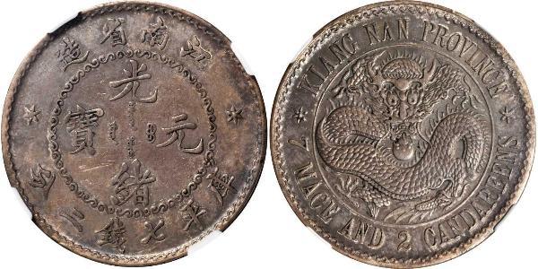 1 Dollar Chine Argent 