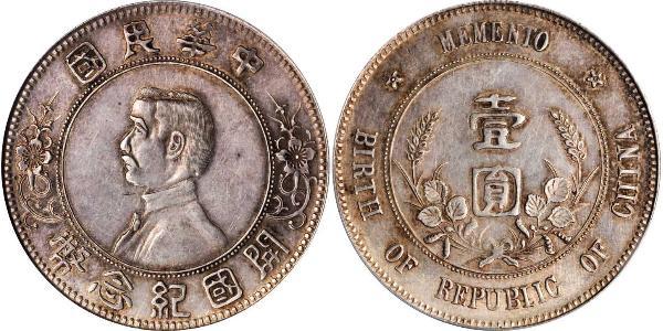 1 Dollar Chine Argent 