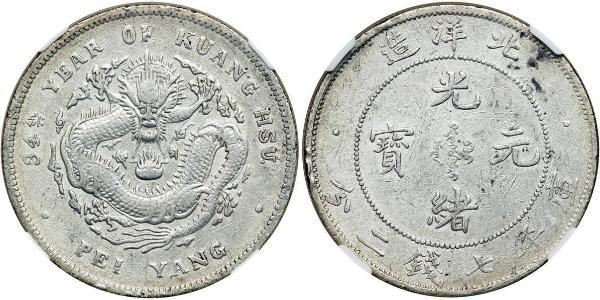 1 Dollar Chine Argent 